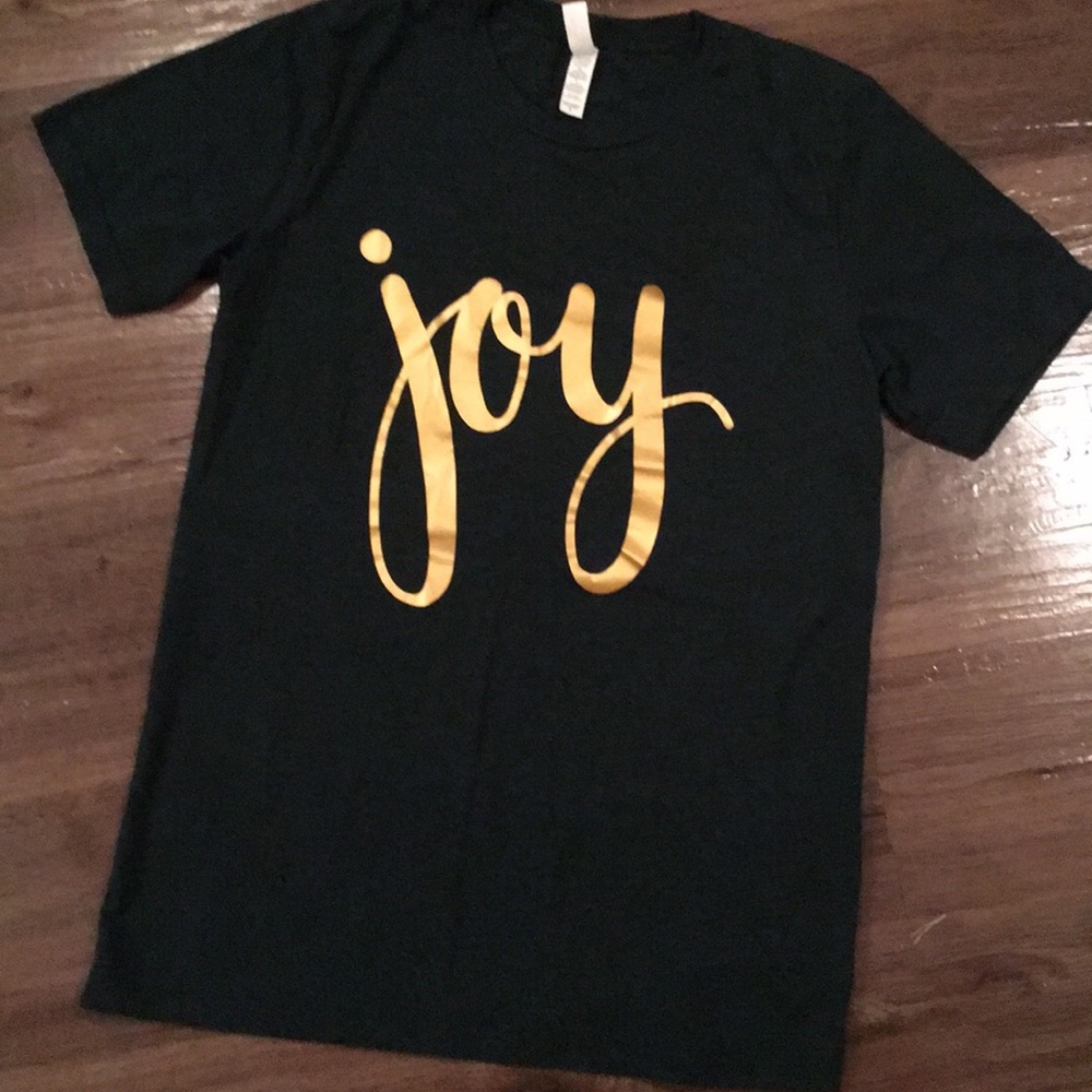Joy Gold Graphic Tee S